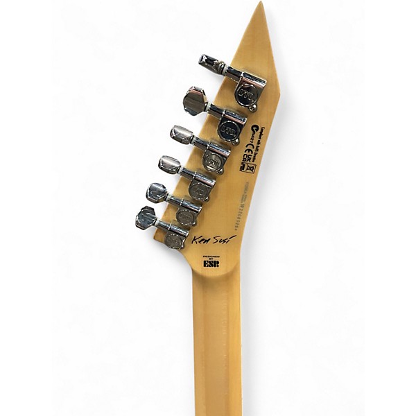 Used ESP ltd ksmg Ken Susi Silver Solid Body Electric Guitar