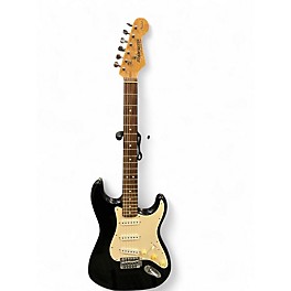 Used Starcaster by Fender Stratocaster Black Solid Body Electric Guitar