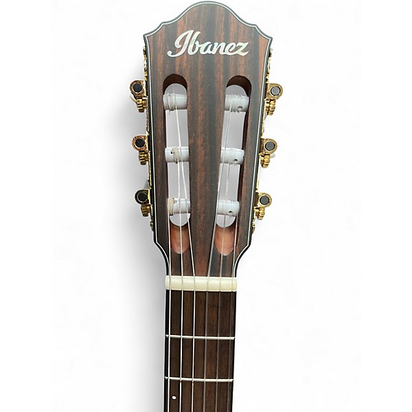 Used Ibanez FRH10N Rose Gold Metallic Classical Acoustic Electric Guitar