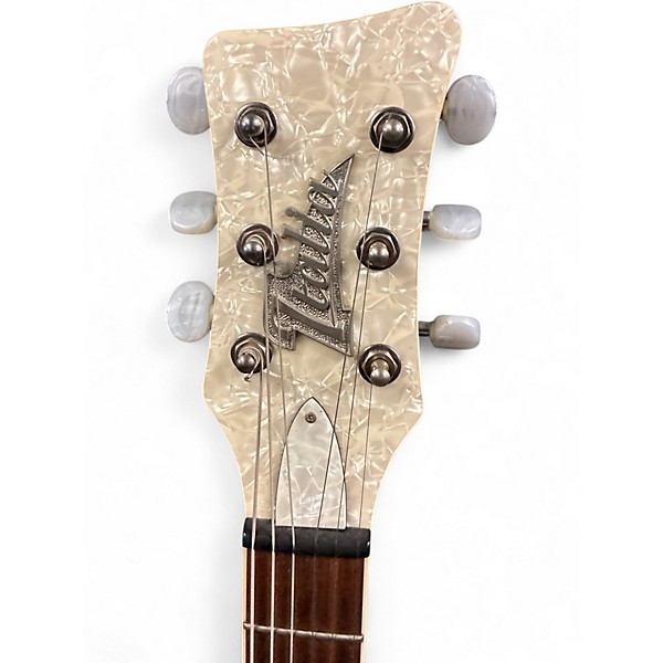 Vintage 1990s Italia MARANELLO BLUE SPARKLE Solid Body Electric Guitar