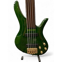 Used Samick SAKB56690FL Trans Green Electric Bass Guitar