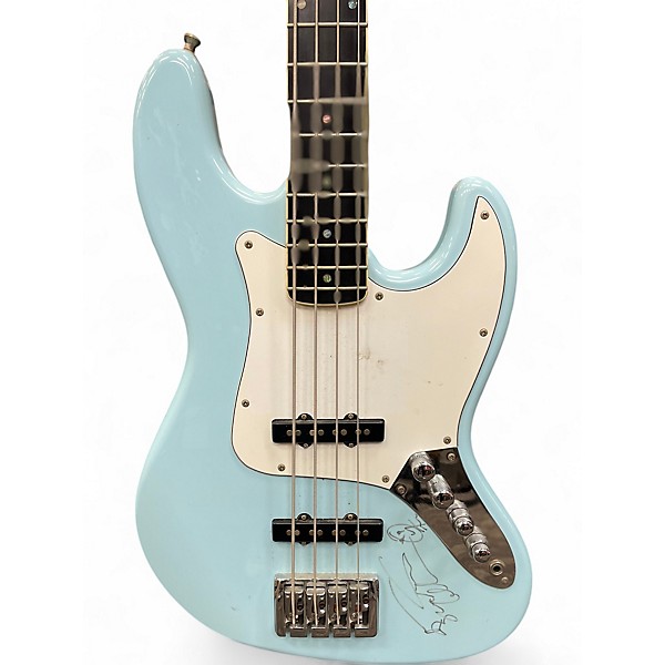 Used Bass Mod J Bass Light Blue Electric Bass Guitar