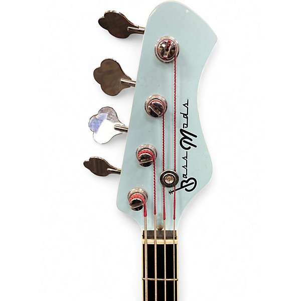 Used Bass Mod J Bass Light Blue Electric Bass Guitar