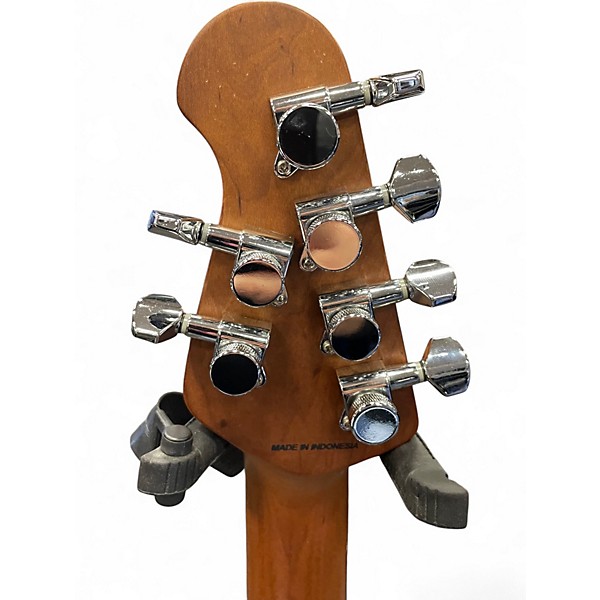 Used Sterling by Music Man STINGRAY SR50 FIREMIST SILVER Solid Body Electric Guitar