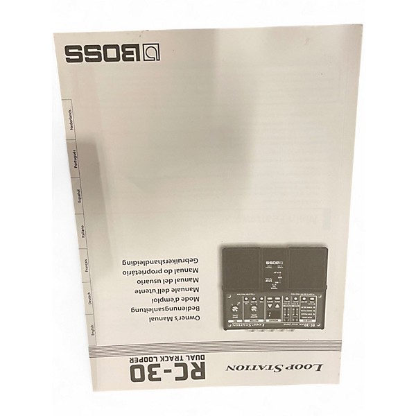 Used BOSS RC30 Loop Station Pedal