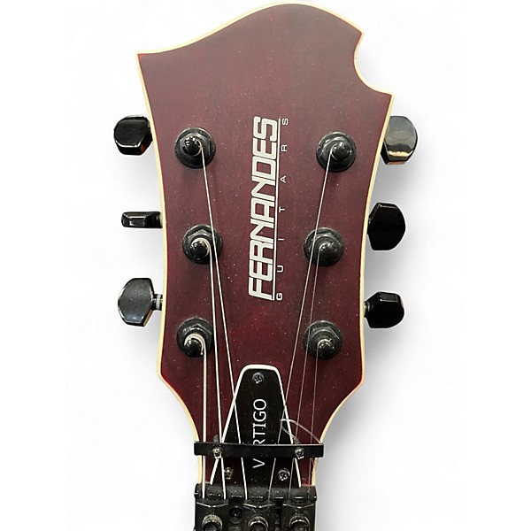 Used Fernandes VERTIGO DELUXE MAHOGANY STAIN Solid Body Electric Guitar