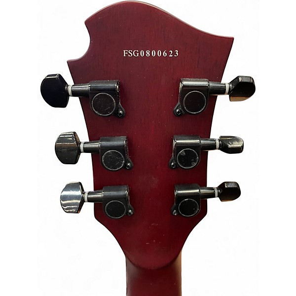 Used Fernandes VERTIGO DELUXE MAHOGANY STAIN Solid Body Electric Guitar