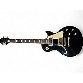 Used 1999 Epiphone Les Paul Standard Ebony Solid Body Electric Guitar