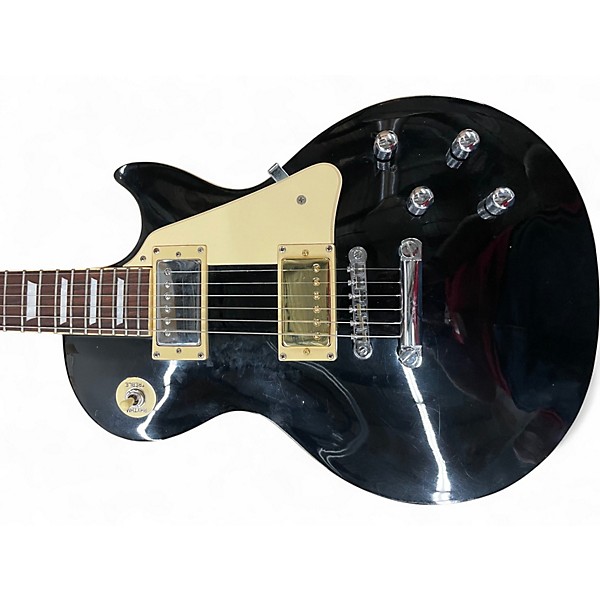 Used 1999 Epiphone Les Paul Standard Ebony Solid Body Electric Guitar
