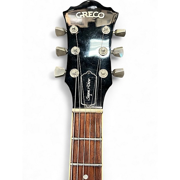 Vintage 1980s Greco Super view 2 Color Sunburst Hollow Body Electric Guitar