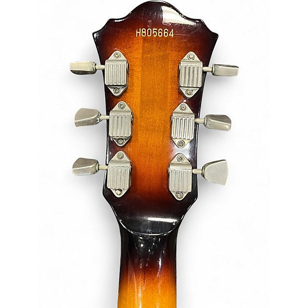 Vintage 1980s Greco Super view 2 Color Sunburst Hollow Body Electric Guitar