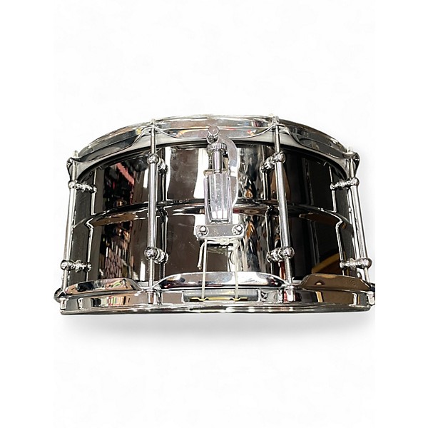 Used Ludwig 6.5X14 Black Magic Snare Gunmetal Gray Drum
