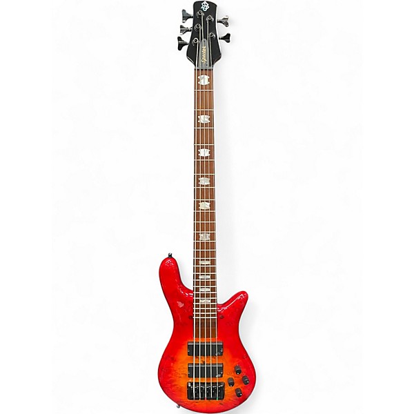 Used Spector EuroBolt 5 Inferno Red Electric Bass Guitar