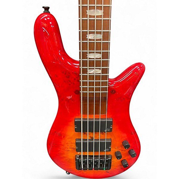 Used Spector EuroBolt 5 Inferno Red Electric Bass Guitar