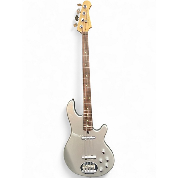 Used 2002 Lakland Skyline Jerry Scheff MIK Inca Silver Electric Bass Guitar
