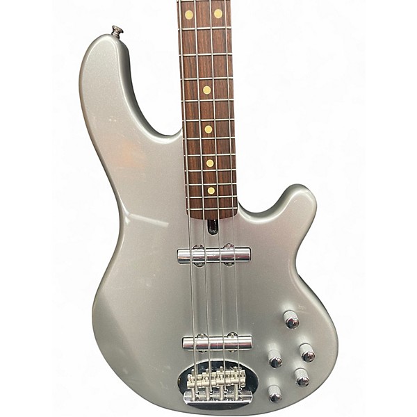 Used 2002 Lakland Skyline Jerry Scheff MIK Inca Silver Electric Bass Guitar