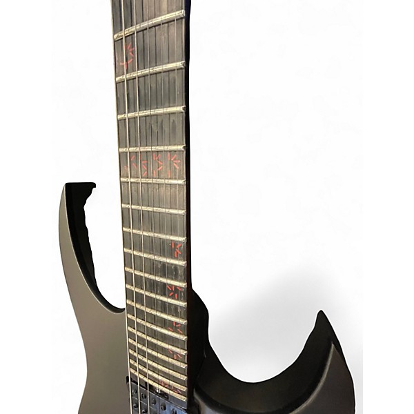 Used 2019 Schecter Guitar Research KM6 MK III Keith Merrow Red Predator Stealth Grey Solid Body Electric Guitar