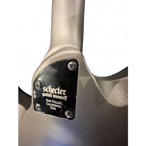 Used 2019 Schecter Guitar Research KM6 MK III Keith Merrow Red Predator Stealth Grey Solid Body Electric Guitar