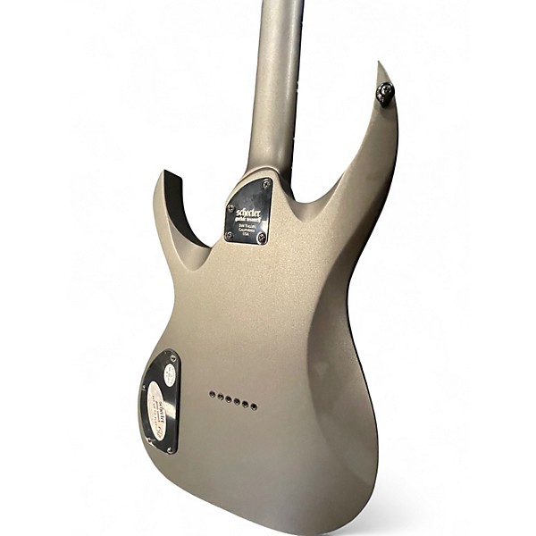 Used 2019 Schecter Guitar Research KM6 MK III Keith Merrow Red Predator Stealth Grey Solid Body Electric Guitar