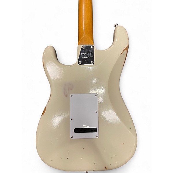 Used ESP Vintage Plus WHITE RELIC Solid Body Electric Guitar