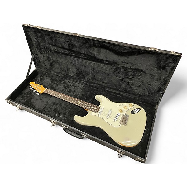 Used ESP Vintage Plus WHITE RELIC Solid Body Electric Guitar