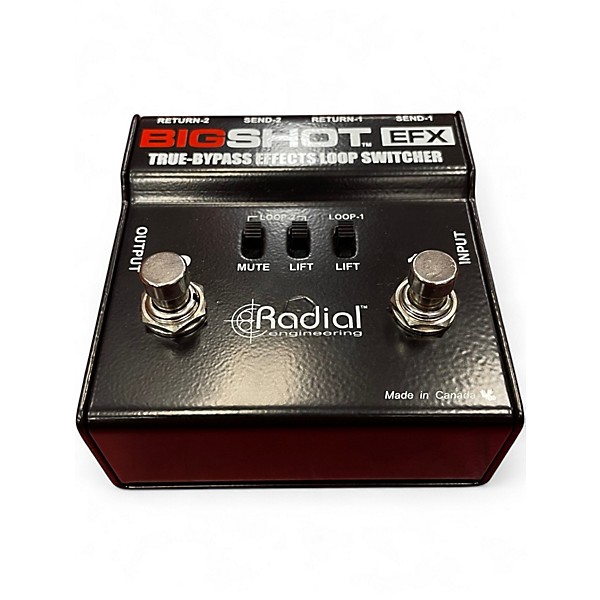 Used Radial Engineering Bigshot True Bypass FX Loop Switcher Pedal