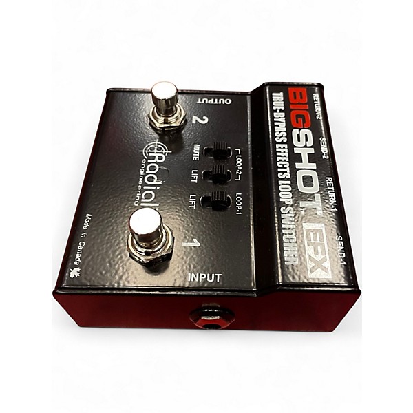 Used Radial Engineering Bigshot True Bypass FX Loop Switcher Pedal
