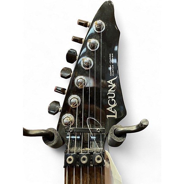 Used Laguna LE400qsb trans red Solid Body Electric Guitar