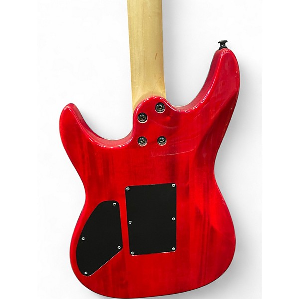 Used Laguna LE400qsb trans red Solid Body Electric Guitar