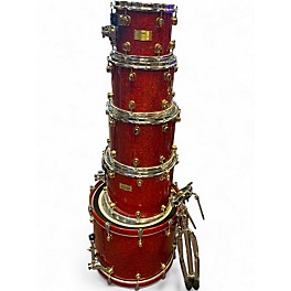 Used Mapex 5 Piece orion classic red birdseye Drum Kit