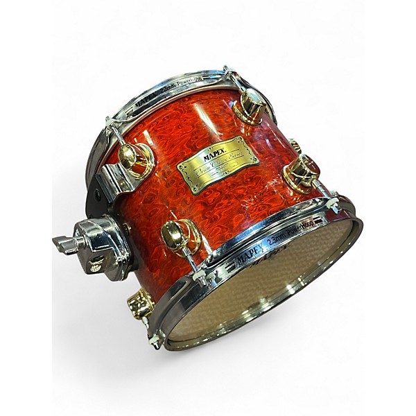 Used Mapex 5 Piece orion classic red birdseye Drum Kit
