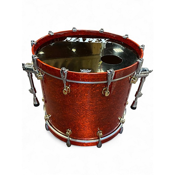Used Mapex 5 Piece orion classic red birdseye Drum Kit