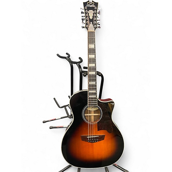 Used D'Angelico DALPG212 Vintage Sunburst 12 String Acoustic Electric Guitar