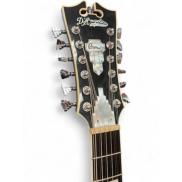 Used D'Angelico DALPG212 Vintage Sunburst 12 String Acoustic Electric Guitar