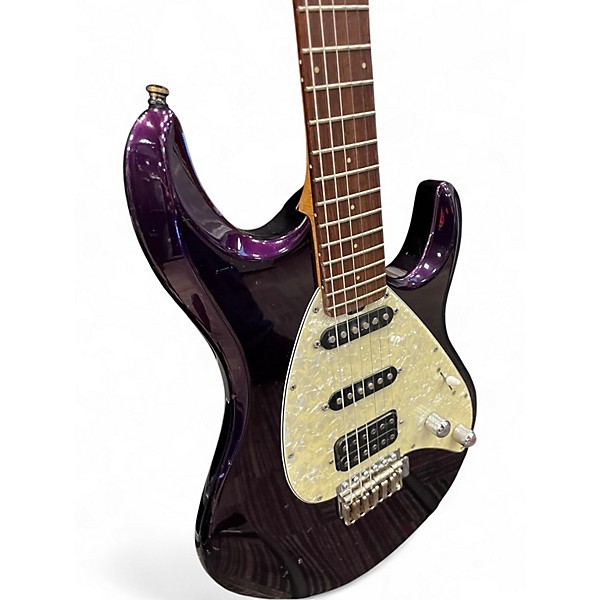 Used Ernie Ball Music Man Silhouette Special Purple Sparkle Solid Body Electric Guitar