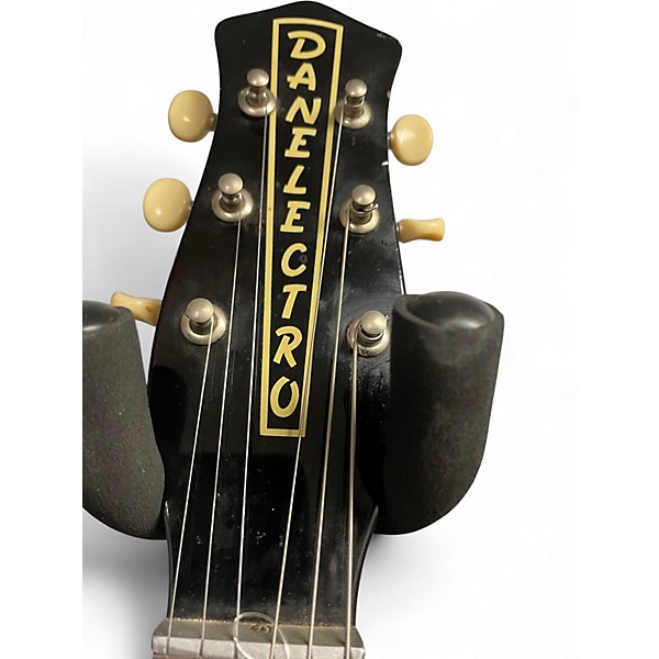 Used Danelectro U2 1956 Black Solid Body Electric Guitar