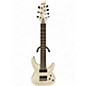 Used Schecter Guitar Research Demon 7 String White Solid Body Electric Guitar