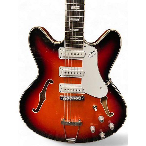 Used VOX BC S66 SUNBURST Hollow Body Electric Guitar