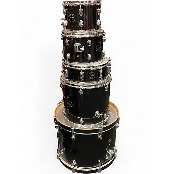 Used Mapex 5 Piece Venus Black Sparkle Drum Kit