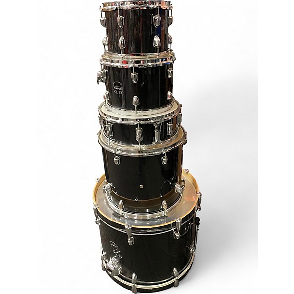 Used Mapex 5 Piece Venus Black Sparkle Drum Kit