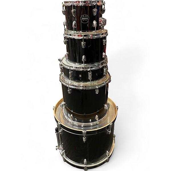 Used Mapex 5 Piece Venus Black Sparkle Drum Kit