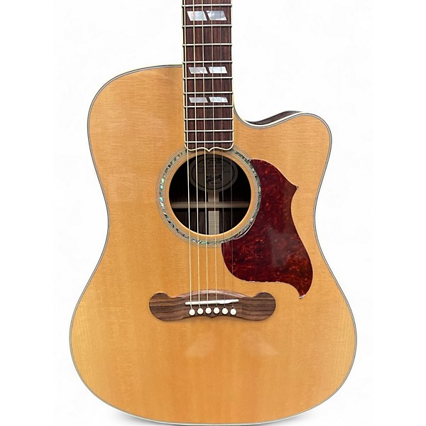 Used 2014 Gibson Songwriter Deluxe Studio Natural Acoustic Electric Guitar