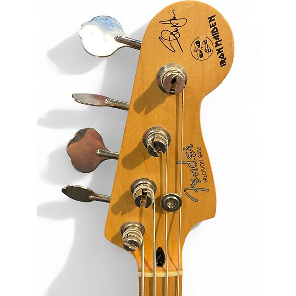 Vintage 2001 Fender Steve Harris Signature Precision Bass Lake Placid Blue Electric Bass Guitar