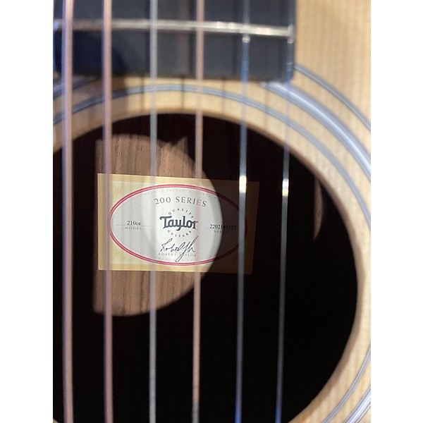 Used Taylor 210CE Natural Acoustic Electric Guitar