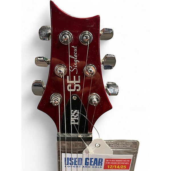 Used PRS Singlecut SE Trans Red Solid Body Electric Guitar
