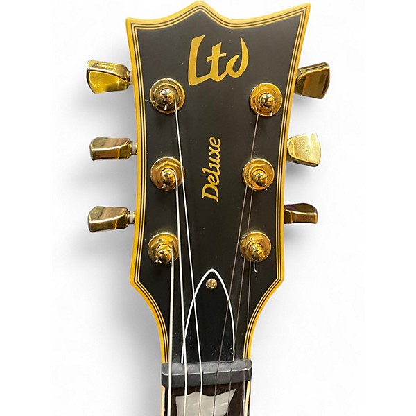 Used ESP LTD EC1000 Deluxe Black Solid Body Electric Guitar