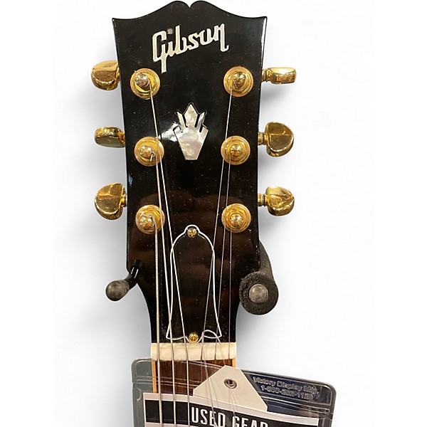 Used 2008 Gibson esdpebnh1 Black Hollow Body Electric Guitar