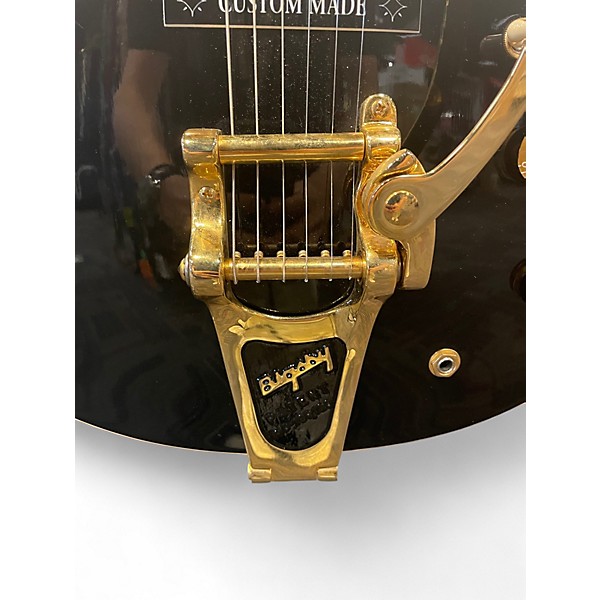 Used 2008 Gibson esdpebnh1 Black Hollow Body Electric Guitar