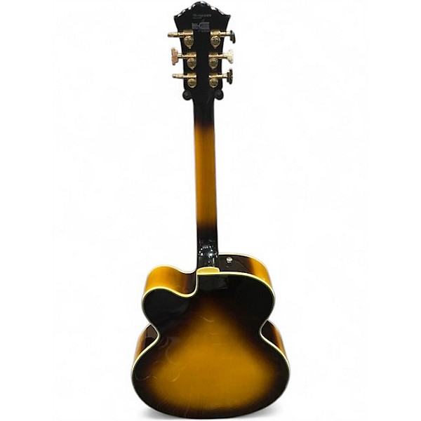 Used Washburn J8 Sunburst Hollow Body Electric Guitar