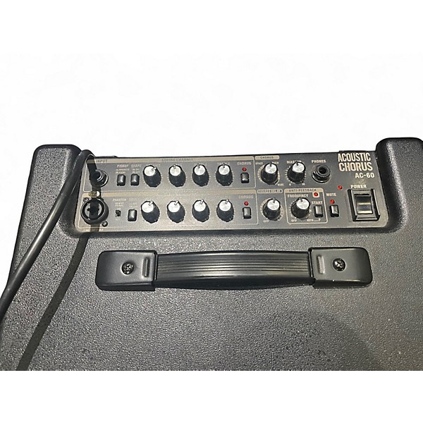 Used Roland AC60 60W 2X6.5 Acoustic Guitar Combo Amp